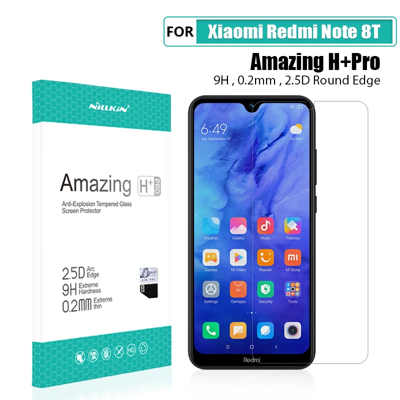 Защитное стекло для экрана xiaomi redmi note 8t NILLKIN Amazing H/H+ PRO/CP+ PRO/XD+ 9H redmi note 8t защита из закаленного стекла