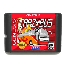 Игровой картридж CrazyBus 16 бит для игровых консолей sega MegaDrive& Genesis