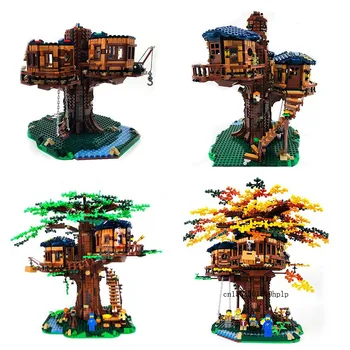 

21318 lepining city street view creative friend technology creator house tree model building block children christmas toy gift