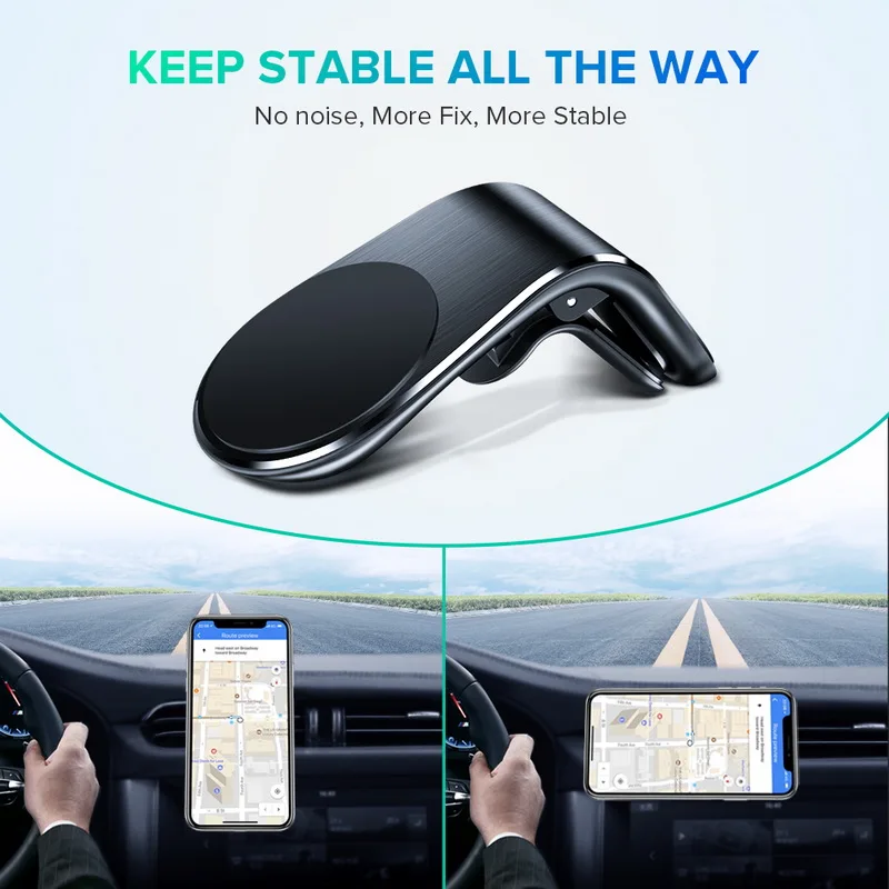 Металлический магнитный автомобильный держатель для телефона Mini Air Vent крепление