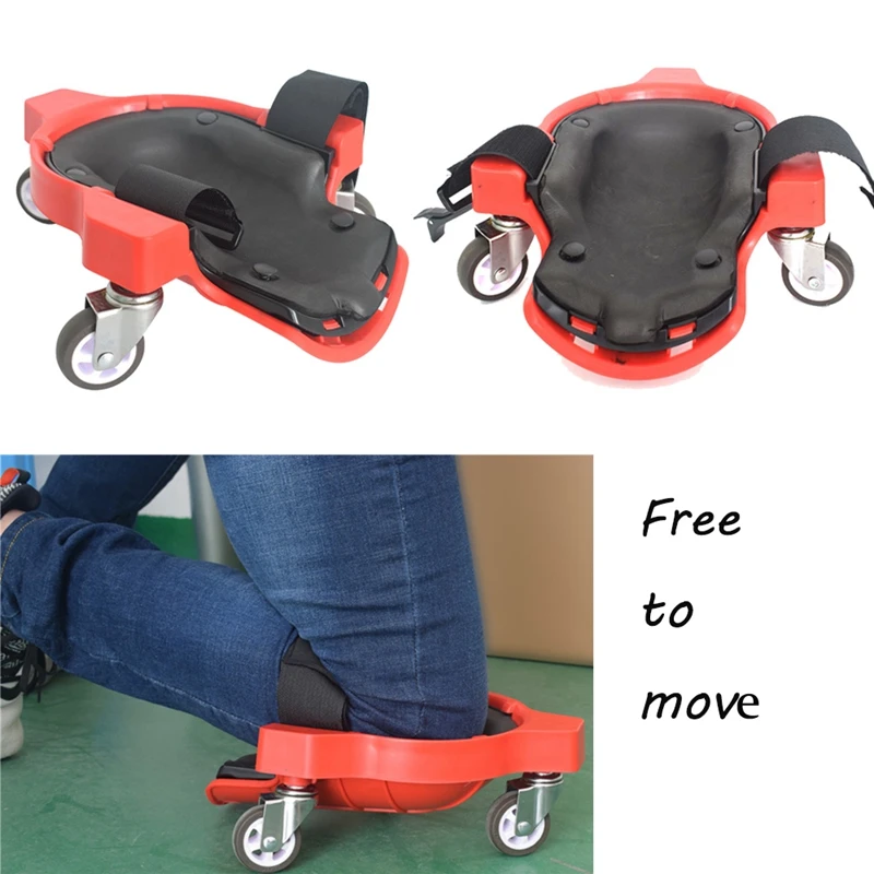 

1Pcs Wheel Kneeling Pad Rolling Knee Protection Pad with Wheel Built In Foam Padded Laying Platform Universal