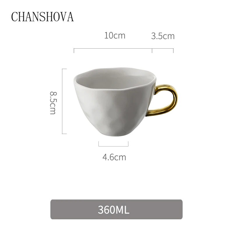 CHANSHOVA, простая Ретро керамическая чашка, чашка для питья, домашняя кофейная чашка, чашка для завтрака, чашка для молока, чашка для злаков, кружка для путешествий, кофейные кружки, чайная кружка