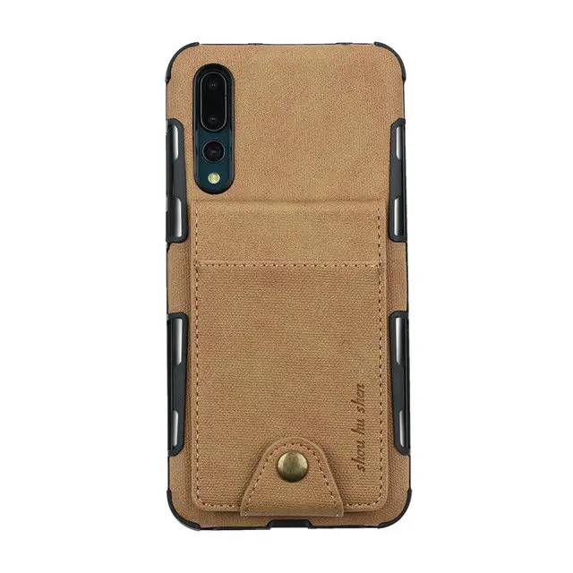 Карточка из ткани слот для huawei P30 Pro Чехол Funda huawei P20 Lite чехол P20Lite чехол для huawei P30 Lite чехол P20 Pro P20Pro P 30 - Цвет: Золотой