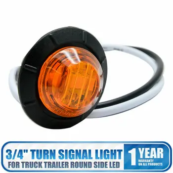 

NEW Car Turn Lamp Mount Waterproof LED Camper Lights Turn Signal Lamp Side Light 3/4" Fit Boat Truck Caravan