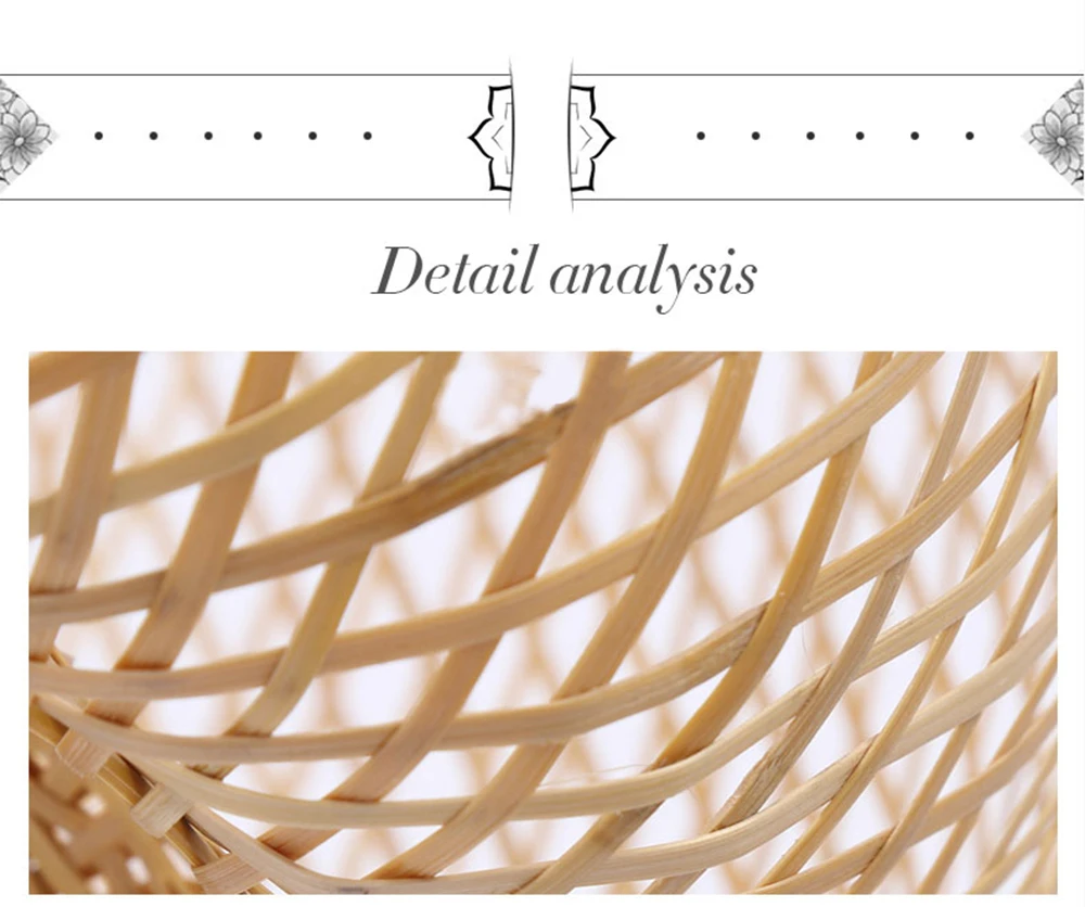 Бамбуковый фонарь, подвесной светильник для чайной комнаты, подвесной светильник, китайский E27 фонарь, японский сад в стиле Юго-Восточной Азии