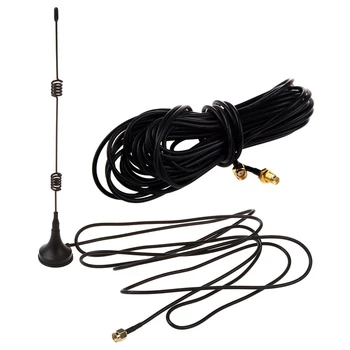 

9M Meter Wifi Antenna Extension Cable Lead RP-SMa for Wi-Fi Routers D-Link & 1Pcs WiFi Antenna Booster 7DBi 2.4GHz