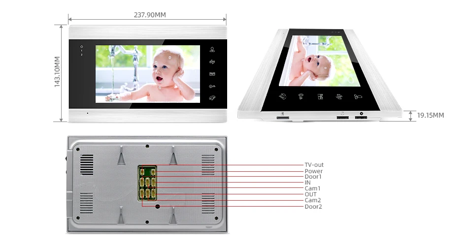 HD outdoor camera wifi ip indoor monitor 