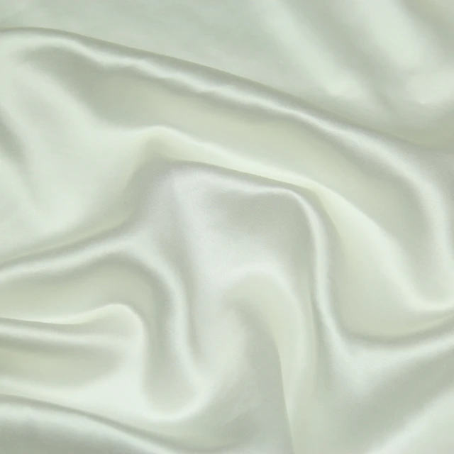 White Silk Cotton Satin Fabric Silk Blended Fabric Plain White 18momme  Thickness,sct356-m - Fabric - AliExpress