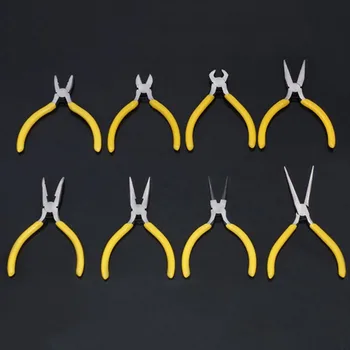 

DIY Jewellery Making Mini Pliers For Jeweller Watchmaker Long Bent Toothless Nose Side End Beading Tools Jewelry Watch Tool