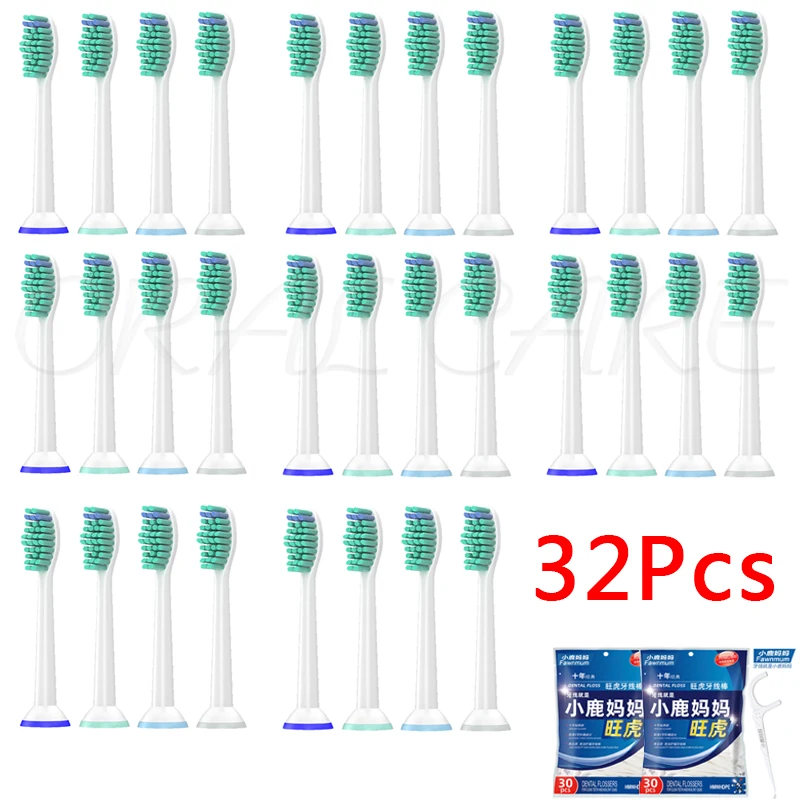 Replacement Toothbrush Head HX6014 For Philips HX6250 HX6530 HX6730