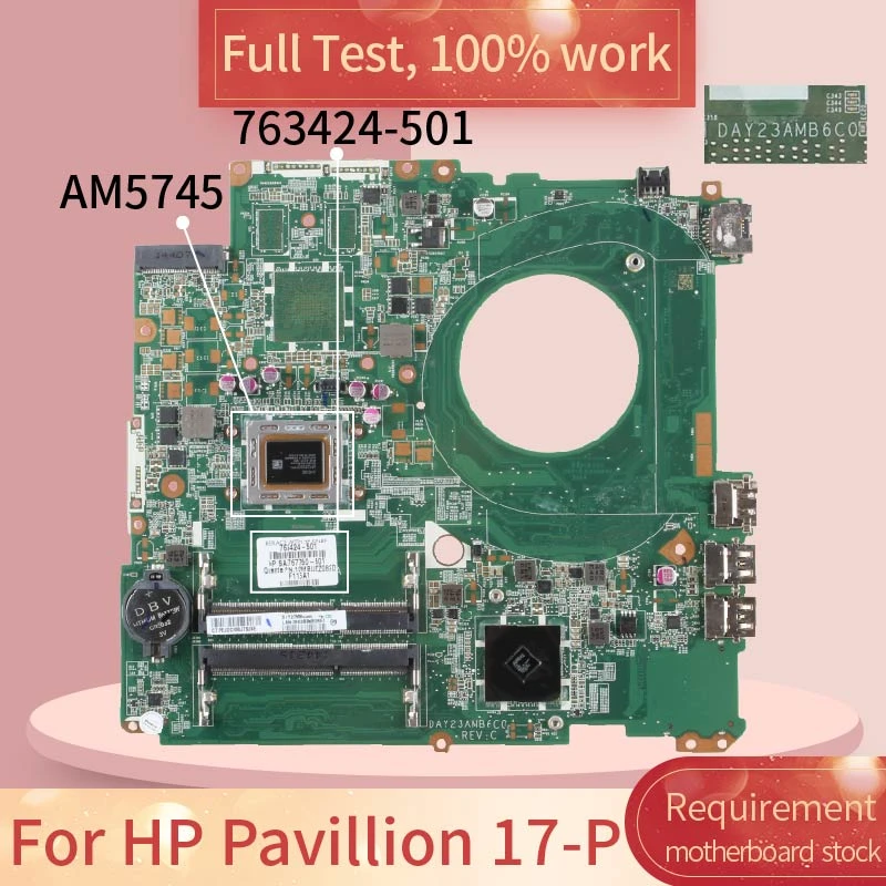 HP Pavilion 17-e Series Intel Motherboard 713257-501 Da0r62mb6e1 | Achetez sur