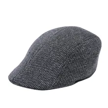 Мужской берет s Зимняя теплая мягкая вязаная шапка с козырьком для мужчин и женщин Повседневный дышащий плоский берет комфортный однотонный берет Bomme