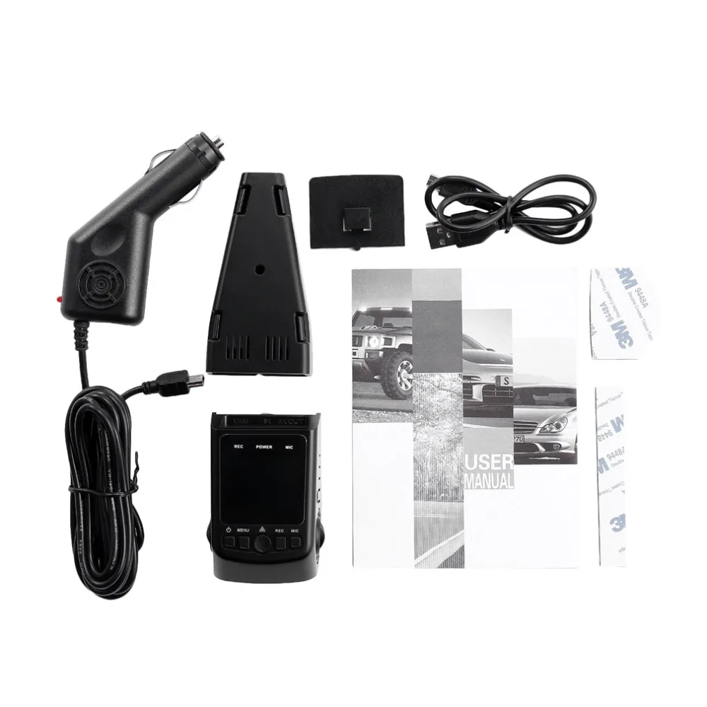 Новая HD 1080P B40 клиновидная Автомобильная камера и DVR со встроенным 1,5 ЖК-дисплеем 30fps Обнаружение движения g-сенсор угол обзора