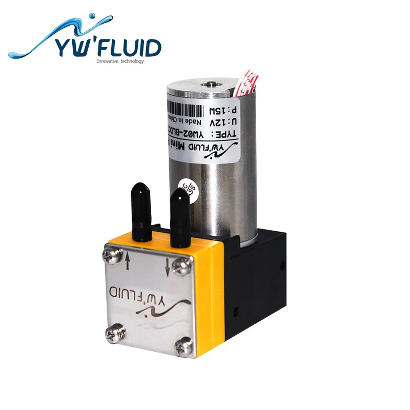 YWfluid 12V/24v 320 мл/мин. микро диафрагменный насос с бесщеточным двигателем