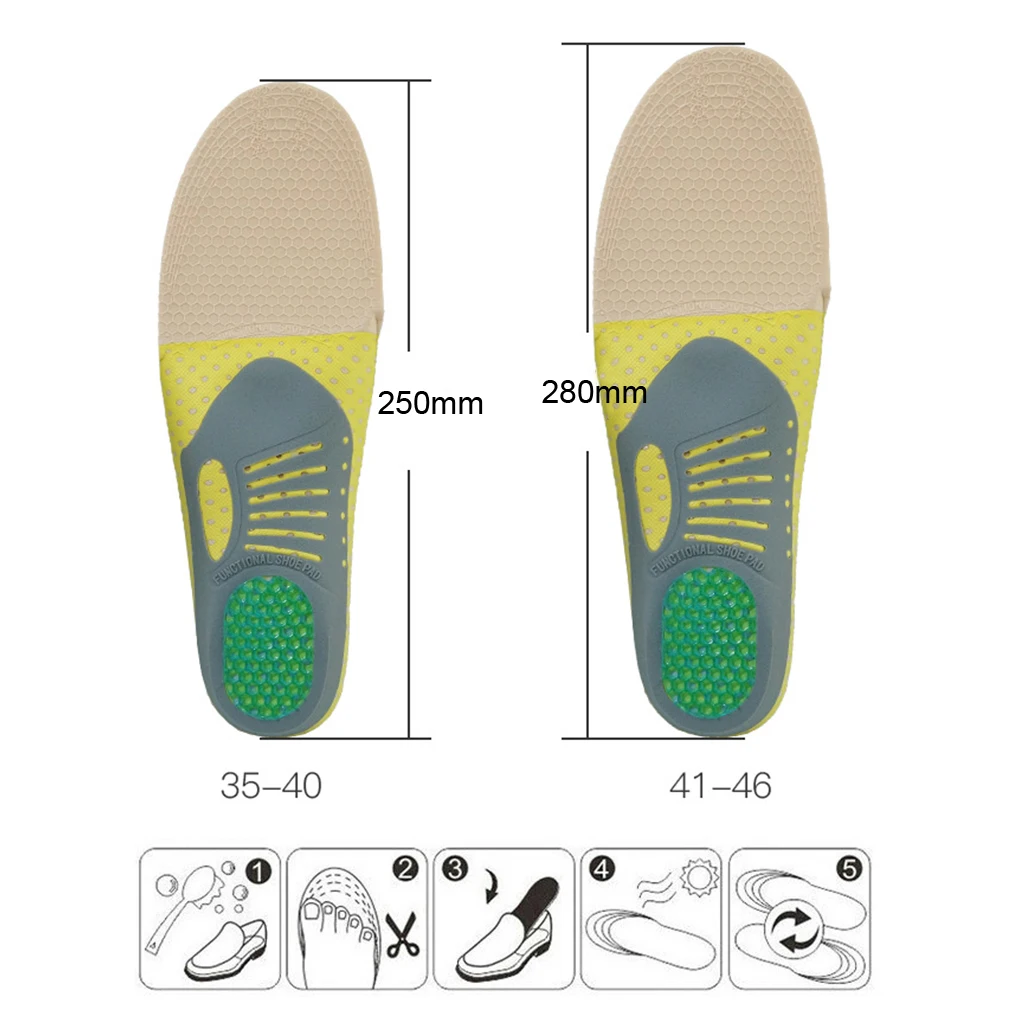 

Full Length Orthotic Insoles Shoe Inserts Arch Support Insole for Flat Feet