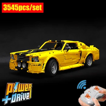 

RC Motor Power Functions Classic 1967 Ford Eleanor Mustang Racing Car fit Technic MOC-14616 Building Block Bricks Kid Toys Gift