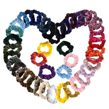 

Styling Accessories 47PC Velvet Elastic Hair Bands for Women Girls Hair Jewelry Multicoloured Accessories Professional July22b