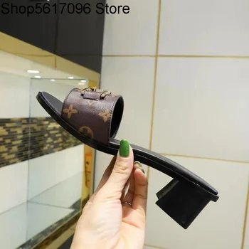 

2020 latest luxury brand summer wedge sandals and slippers plus size 35-42