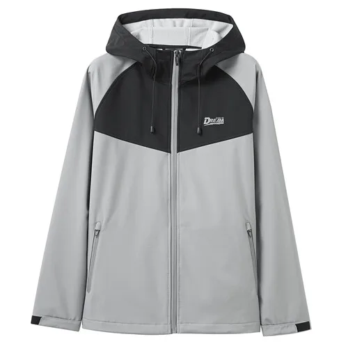 06Grey Giordano мужская ветровка с капюшоном и застежкой на молнии,выполнена в двух цветовых вариантах - Цвет: 06Grey
