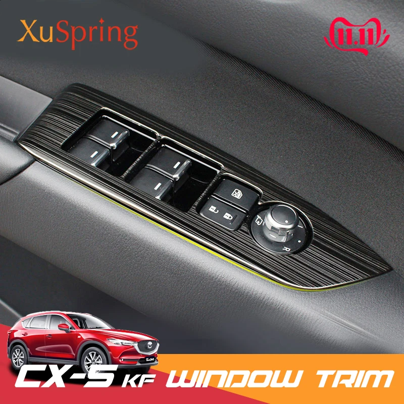 Koffer-Kofferraum-Kofferraum-Trim-Aufkleber Chrom-Garnitur-Streifen dekorativ/fit für Mazda CX-5 CX5 2017-2020 Color : 1pieces 