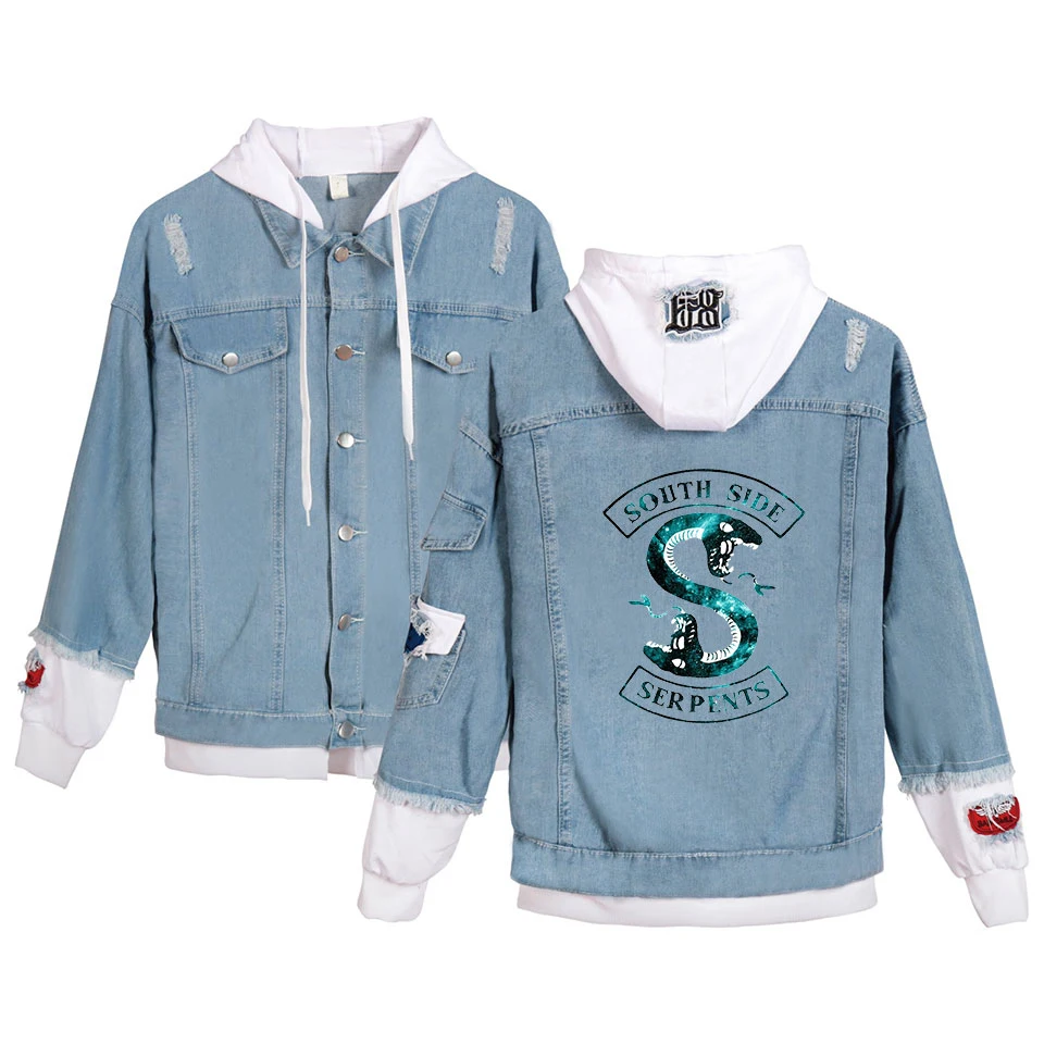 2019 New River Valley Town hoodie Jeans Coat Hoodied Men Women Fashion denim Jacket