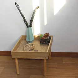 Modern Simple Floor Standing Mobile Shelf Multi Storey Storage Rack In Bedroom Phyllostachys Pubescens Multifunctional Trolley
