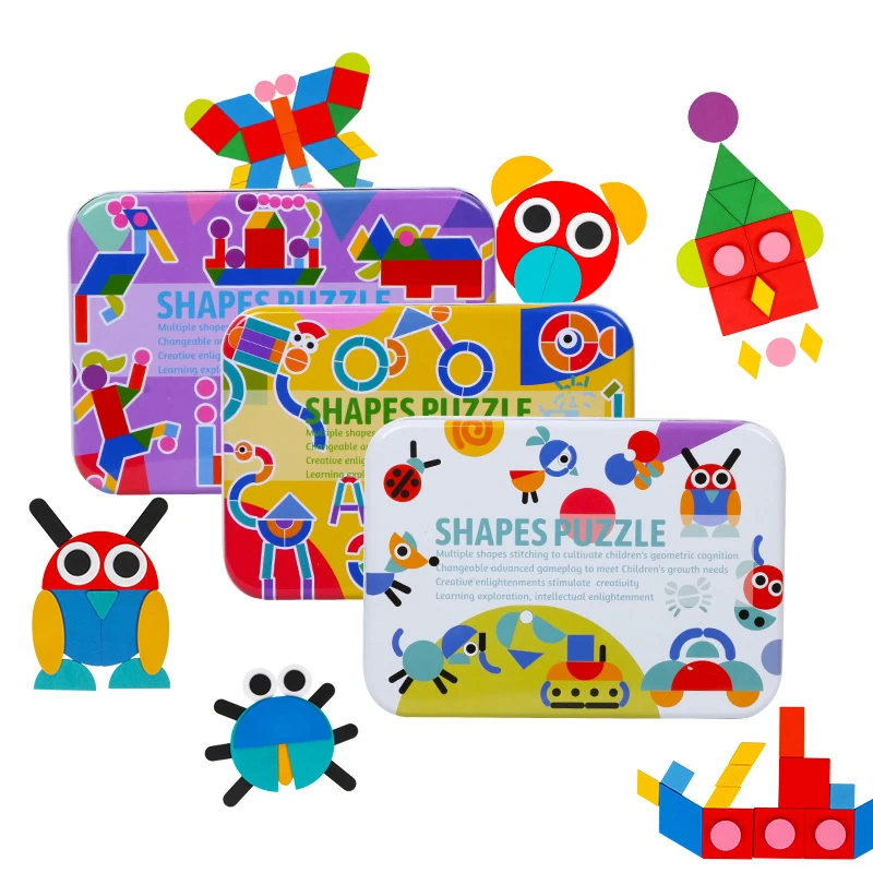 Enfants forme 3D Puzzle Board enfants jouets en bois enfants cognitif couleur apprentissage jouet jeu interactif bébé jouets éducatifs