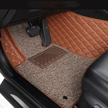 

Custom car floor Foot mat For Toyota Avalon Avensis Allion Crown RAV4 Alphard 4Runner Hilux auto parts car model waterproof mats