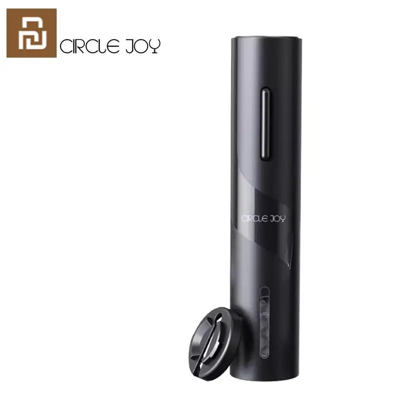 Youpin-Juego de abrebotellas eléctrico circular Joy Black Samurai, sacacorchos automático, accesorios de cocina para vino tinto, herramientas 4 en 1