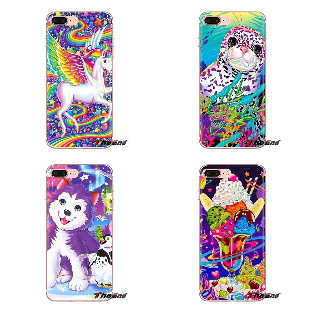 Для iPhone XS Max XR X 4 4s 5 5S 5C SE 6 6S 7 8 Plus samsung Galaxy J1 J3 J5 J7 A3 A5 мягкие чехлы Lisa Frank tiger horse dog Cat |