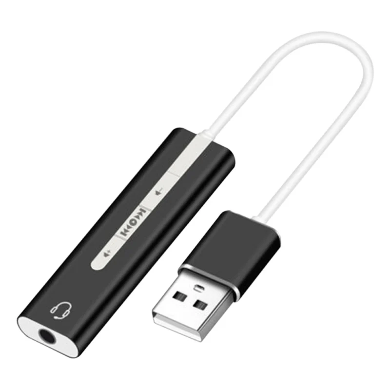 USB 3 5 гарнитура 2 в 1 звуковая карта мм адаптер наушники аудио внешняя | Электроника