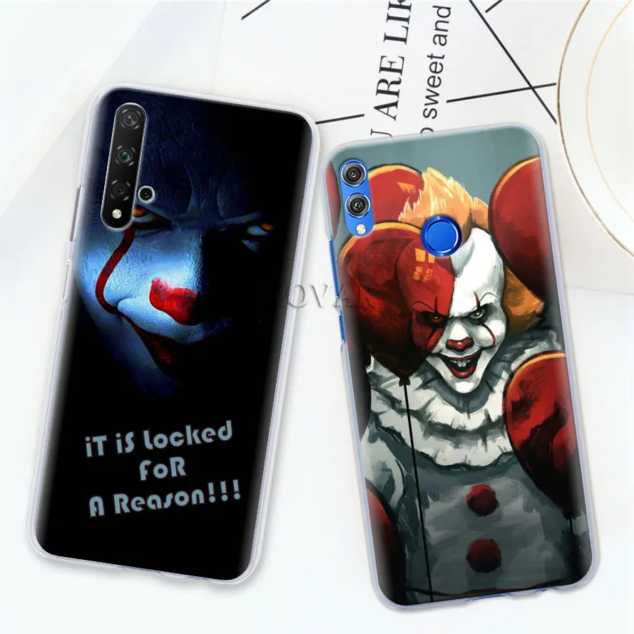 Чехлы для телефонов Pennywise The Clown Horror для huawei Y5 Y6 Y7 Y9 Honor 20 Lite 8X 9X Pro View 20 жесткий чехол