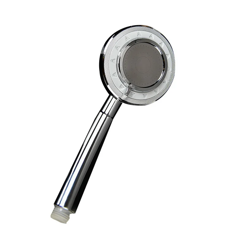 Single head shower Новая герметичная водосберегающая душевая головка, трехскоростная Регулируемая зеркальная Душевая насадка для отеля, насадка для душа с наддувом - Цвет: Single head shower