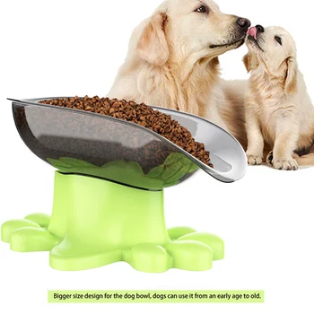 

Dog Food Container Dog Water Bottle Oblique Dog Bowl Protect Certical Vertebra Pet Food Holder