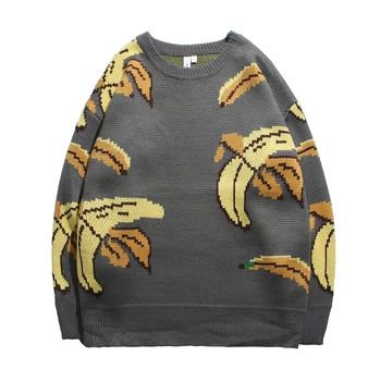 

Knitted Sweaters Harajuku Vintage Pullover Crewneck Knitwear Jumper Sweater Streetwear Fashion 2020 Women Clothes Winter Tops