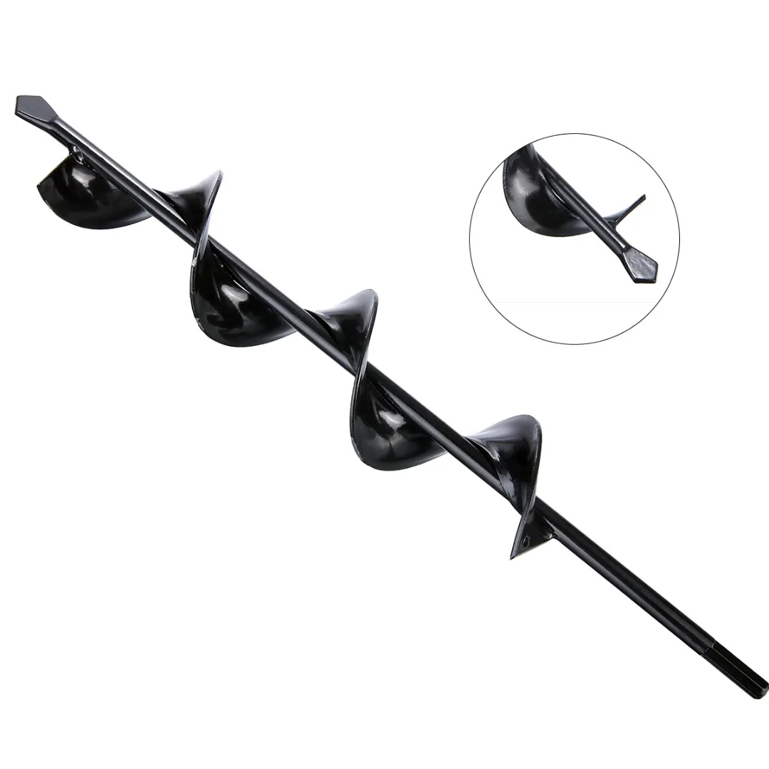 Mayitr Planter Auger Spiral Drill Bit Farm Planting Hole Digger Power Drill Bit Garden Tools
