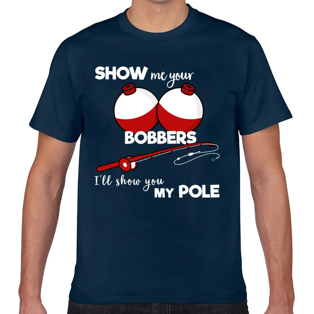 Футболка мужская с надписью show me bobbers you pole fishing | Мужская одежда