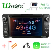 DSP 2 din Android 9 0 4G RAM 64G ROM автомобильный dvd для Mitsubishi Outlander 2013 2016 Pajero GPS