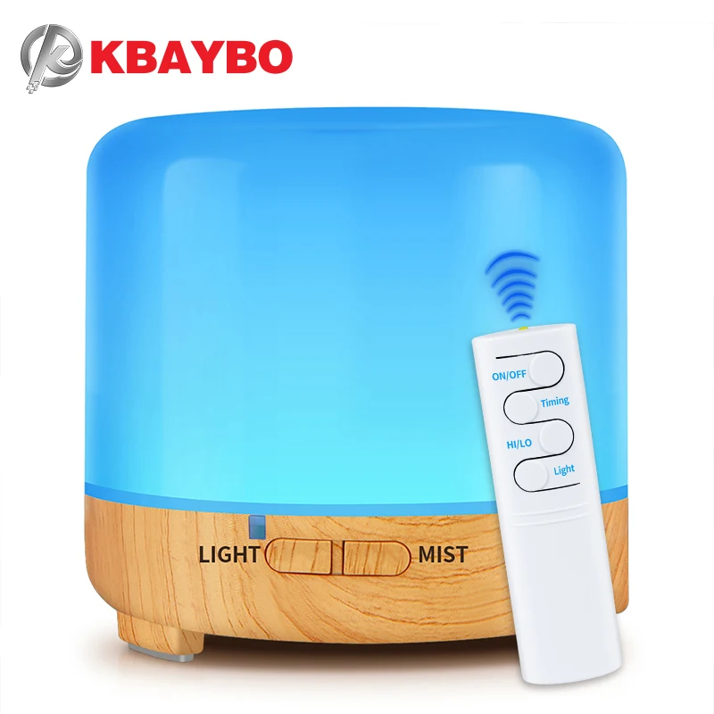 

KBAYBO 200ml USB Electric Aroma air diffuser Ultrasonic Cool Air Humidifier with 7 Soothing Color LED Changing Light for Home