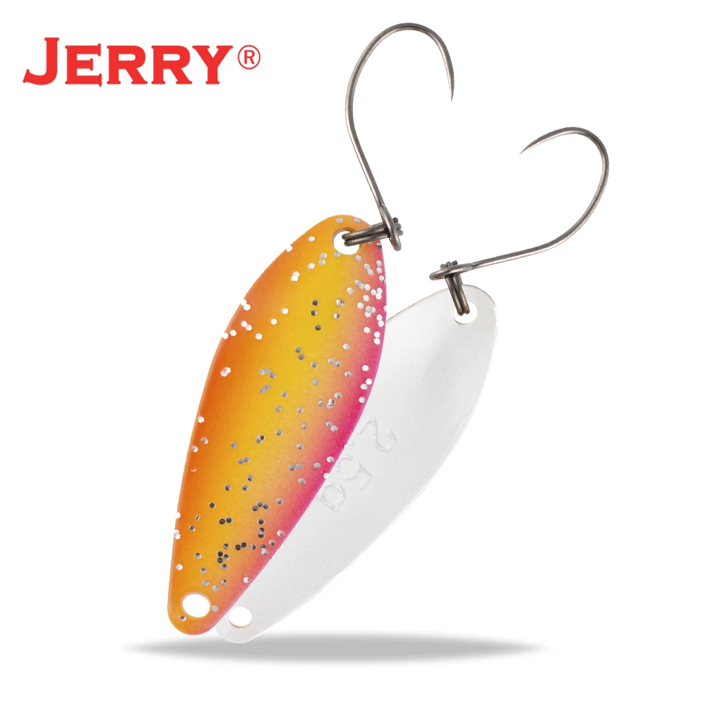 Jerry 1 шт., латунные рыболовные ложки pesca, яркие цвета, высокое качество, безделушки, форель, ложка, рыболовные приманки