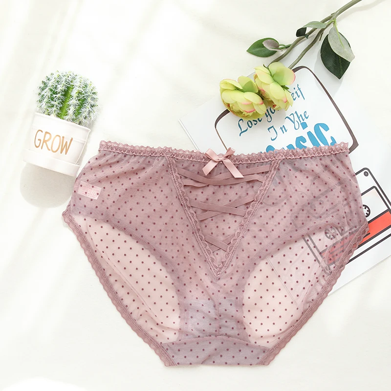 

Женские кружевные трусики, тонкие сетчатые прозрачные свободные трусики большого размера, лето размера плюс