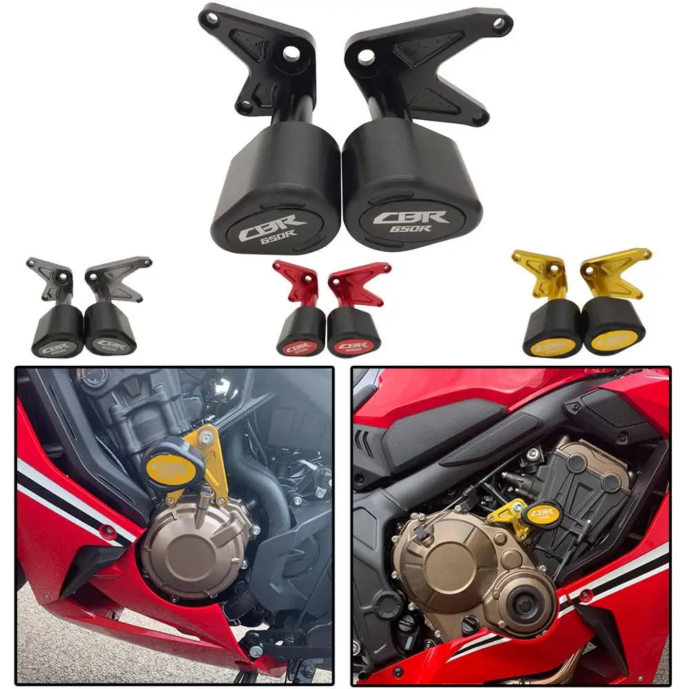 Slider para Honda Motocicleta Caindo Proteção Acidente Sliders Protector Quadro Cbr 650r 650 r cb Cnc Cb650r Cbr650r 19-20