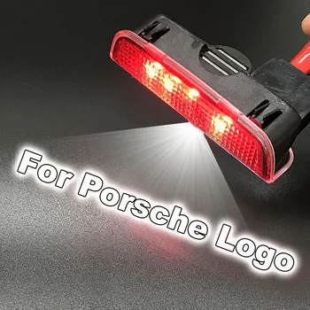 

1-10 Pair For Porsche Logo Car Door Led Badge Shadow Projector Light For Cayman Boxster Carrera4 Macan S3 S4 Accessories