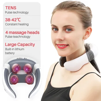 

Intelligent Electric Neck and Shoulder Massager Low Frequency Magnetic Therapy Pulse Pain Relief Tool Health Care Relaxation