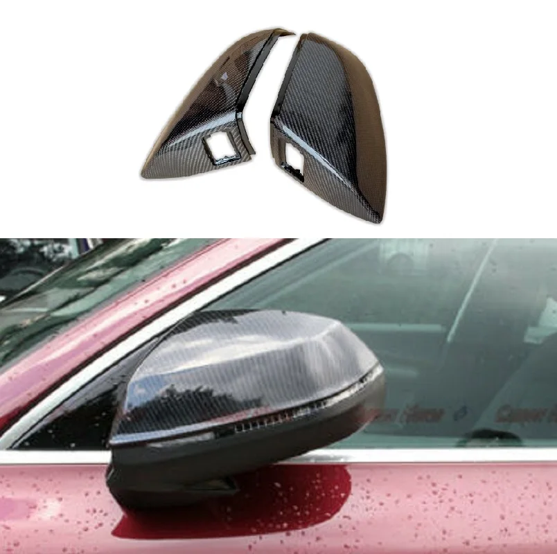 

Real Carbon Fiber Car Mirror Cover Replace Rearview Mirror Shell Cap Car Accessories For Audi Q5 SQ5 Q5L Q7 SQ7