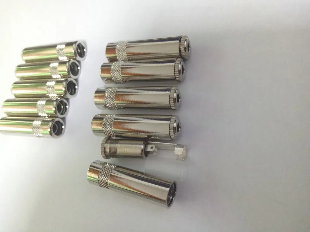 20pcs brass 3 5mm Stereo Audio socket Audio headphone Cable adapter New