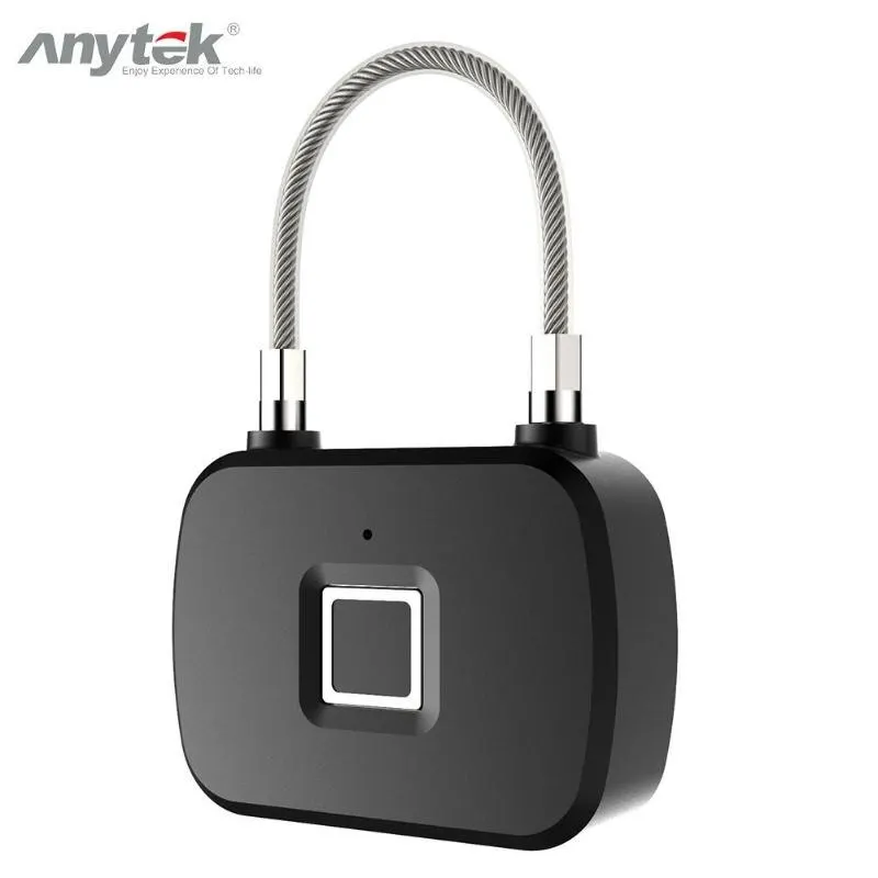 Anytek L13 Умный Замок с защитой от кражи, замок для двери, замок для чемодана, анти-разбивание, длительное время работы в режиме ожидания, запись десяти отпечатков пальцев