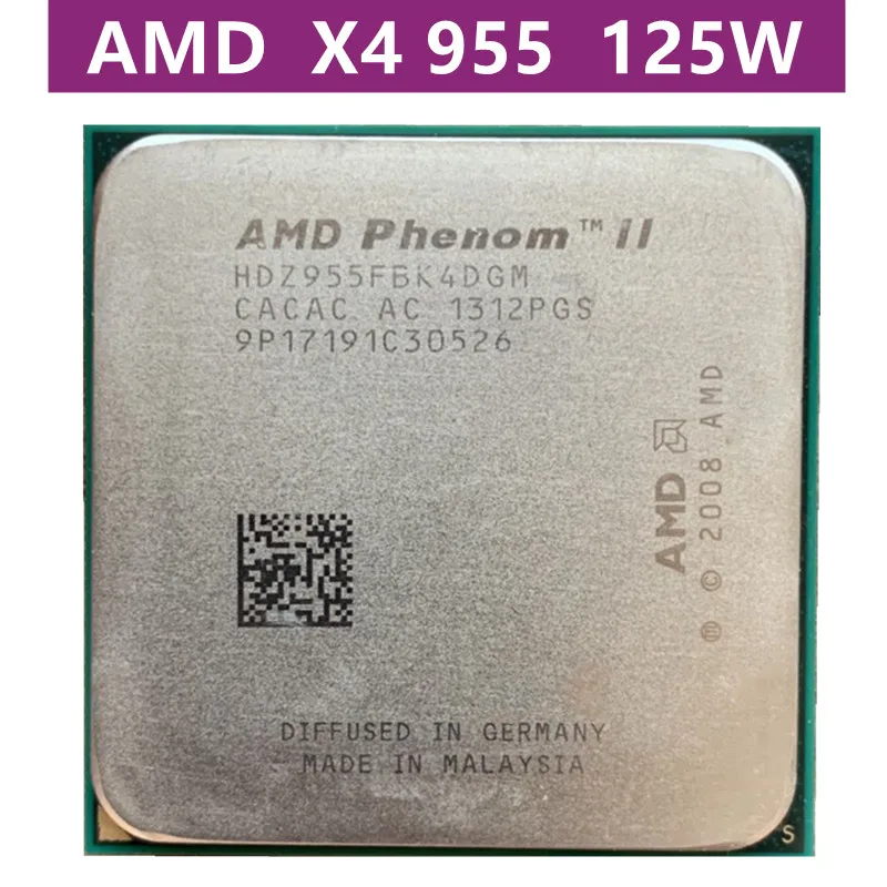 best cpu for gaming AMD Phenom — II X4 955 955 3.2 GHz Quad-Core CPU, processeur quad core 125 w, processeur/prise HDZ955FBK4DGI & HDX955FBK4DGI, pr amd cpu