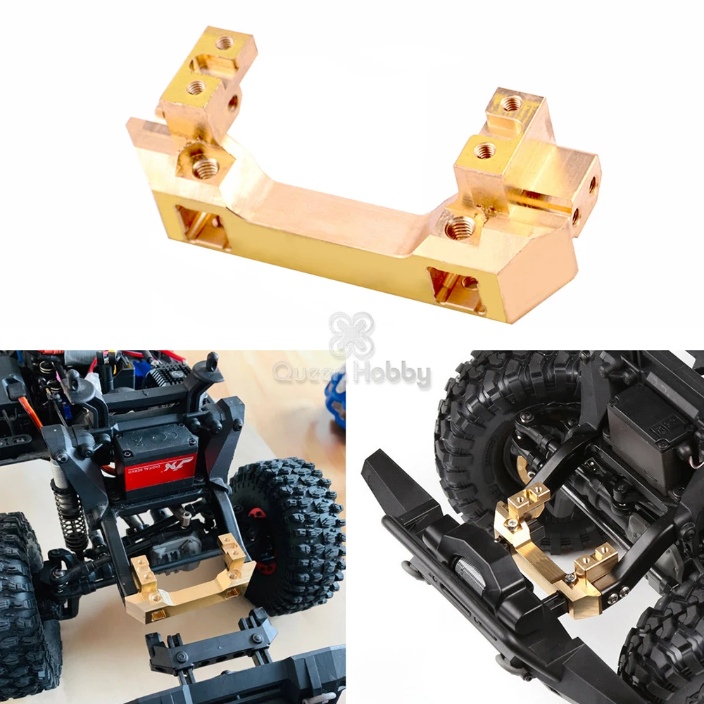 

Heavy Duty Brass Front Bumper Mount Gold Servo Relocation Stand for Traxxas TRX-4 TRX4 1/10 RC Crawler Car Hop Up Parts