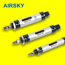 

Air Cylinder Mal Series Cylinder Mini Pneumatic Cylinder Double Acting Bore 16 20 25 32 40mm Stroke 25 50 75 100 125 500 20x50